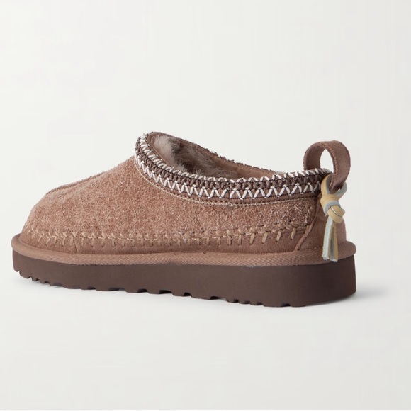 Tasman Biarritz shearling-lined brushed-suede slippers sz 10 (EUR 41)NWT IN BOX - Picture 3 of 4